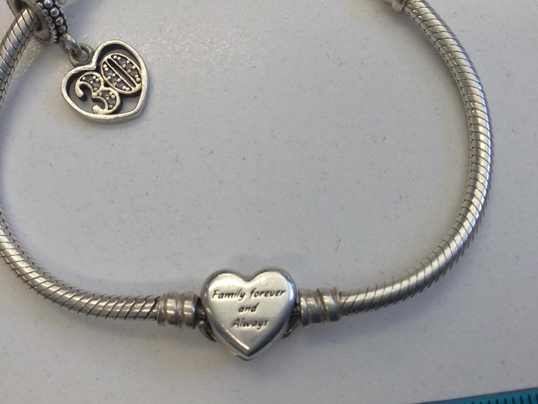 Photo '7' of Silver Charm Bracelet & Charm
