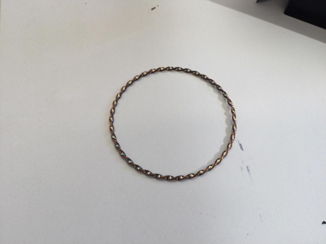 Photo '4' of Sliver and bronze coloured bangle