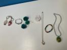 Thumbnail '3' of Purple Coloured Jewellery Holder with Earrings Etc Inside