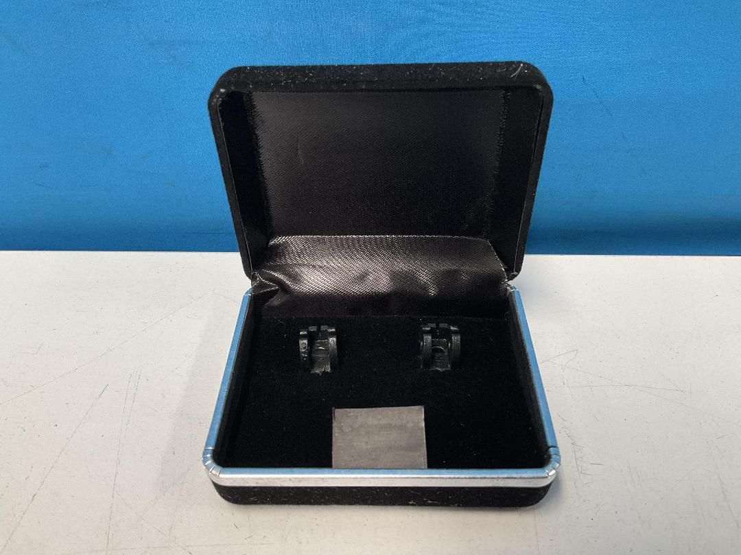 Photo '2' of 15x Black Metal & Fabric Jewellery Boxes  *NEW*