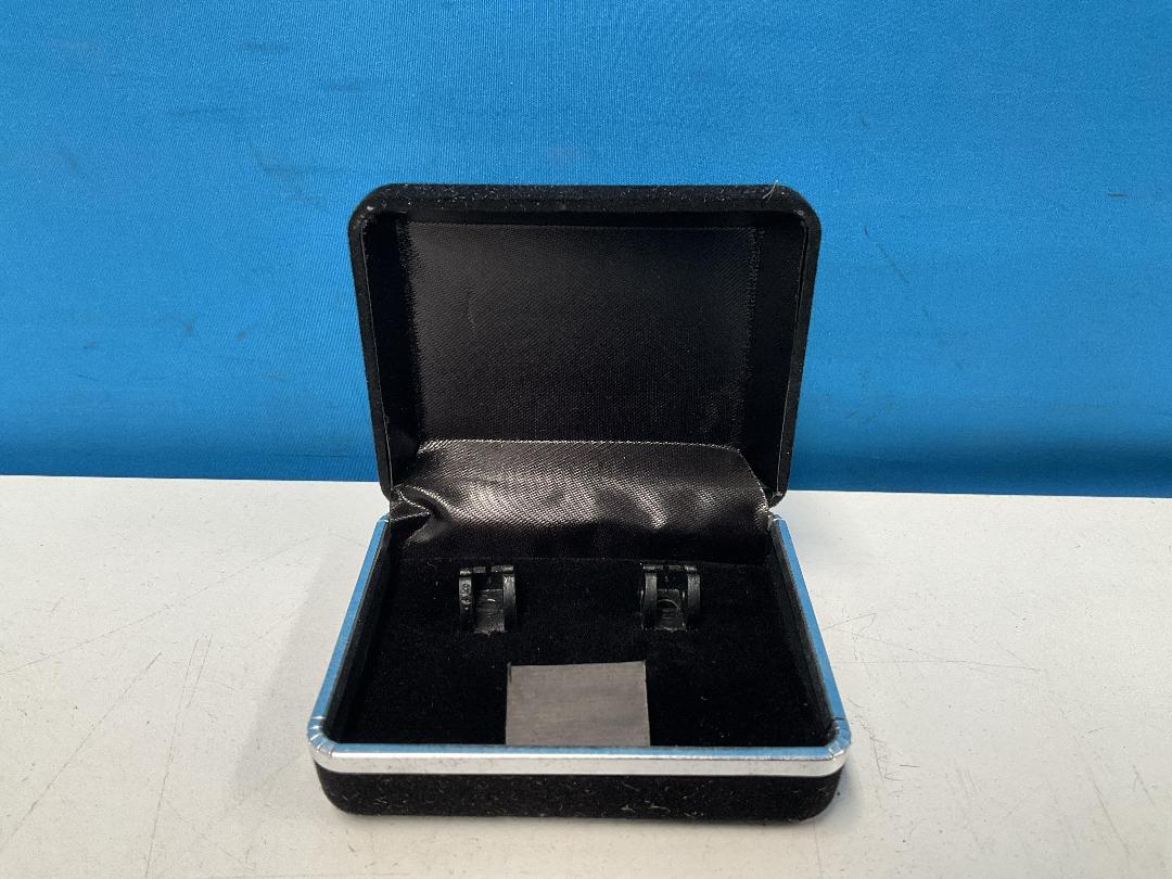 Photo '4' of 15x Black Metal & Fabric Jewellery Boxes  *NEW*