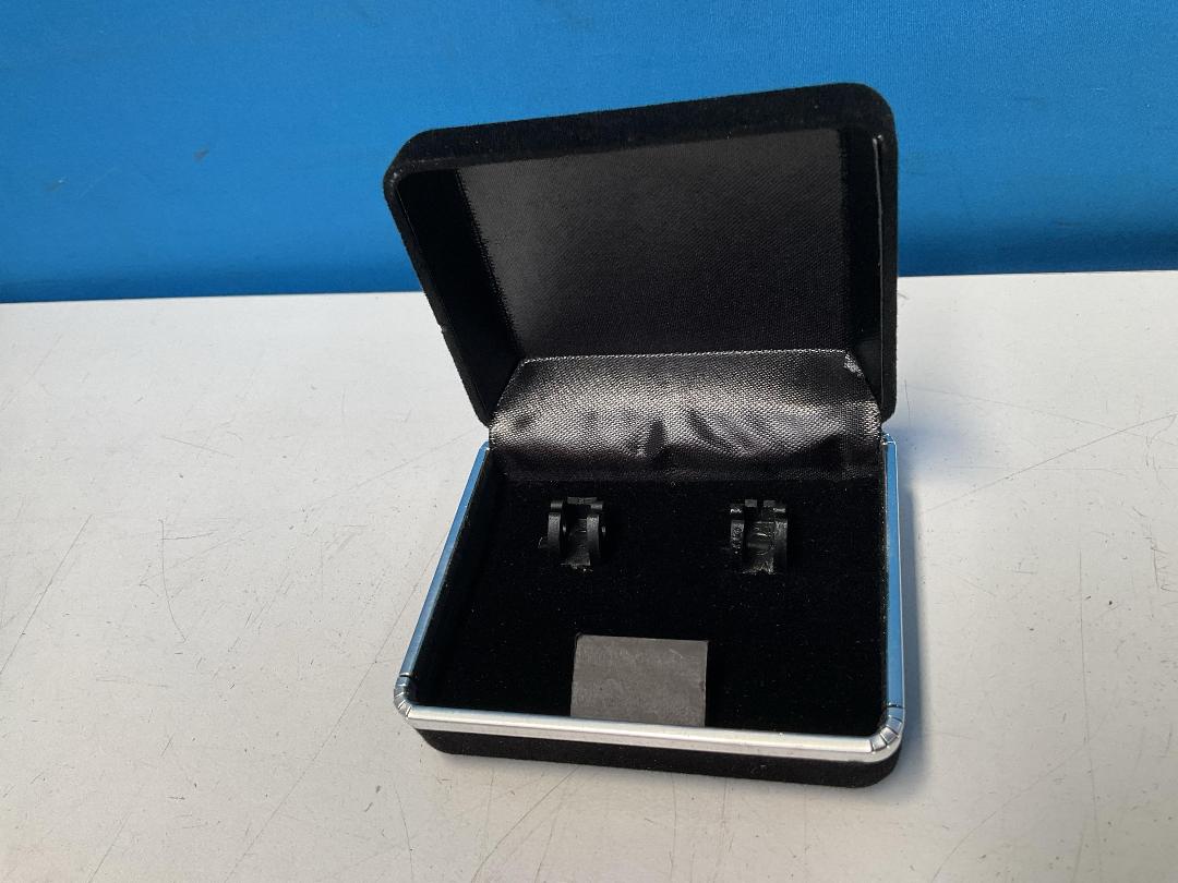 Photo '2' of 12x Black Metal & Fabric Jewellery Boxes *NEW* Photo '2' of 12x Black Metal & Fabric Jewellery Boxes *NEW*