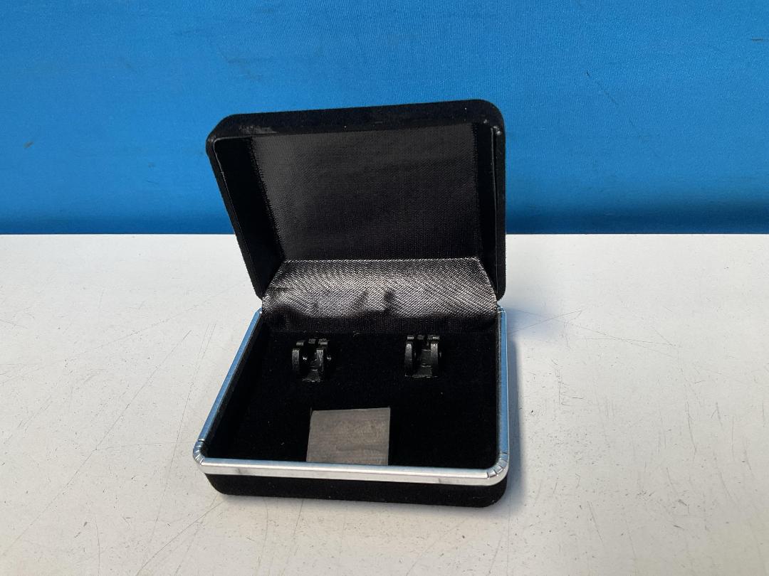 Photo '2' of 12x Black Metal & Fabric Jewellery Boxes *NEW* Photo '2' of 12x Black Metal & Fabric Jewellery Boxes *NEW*