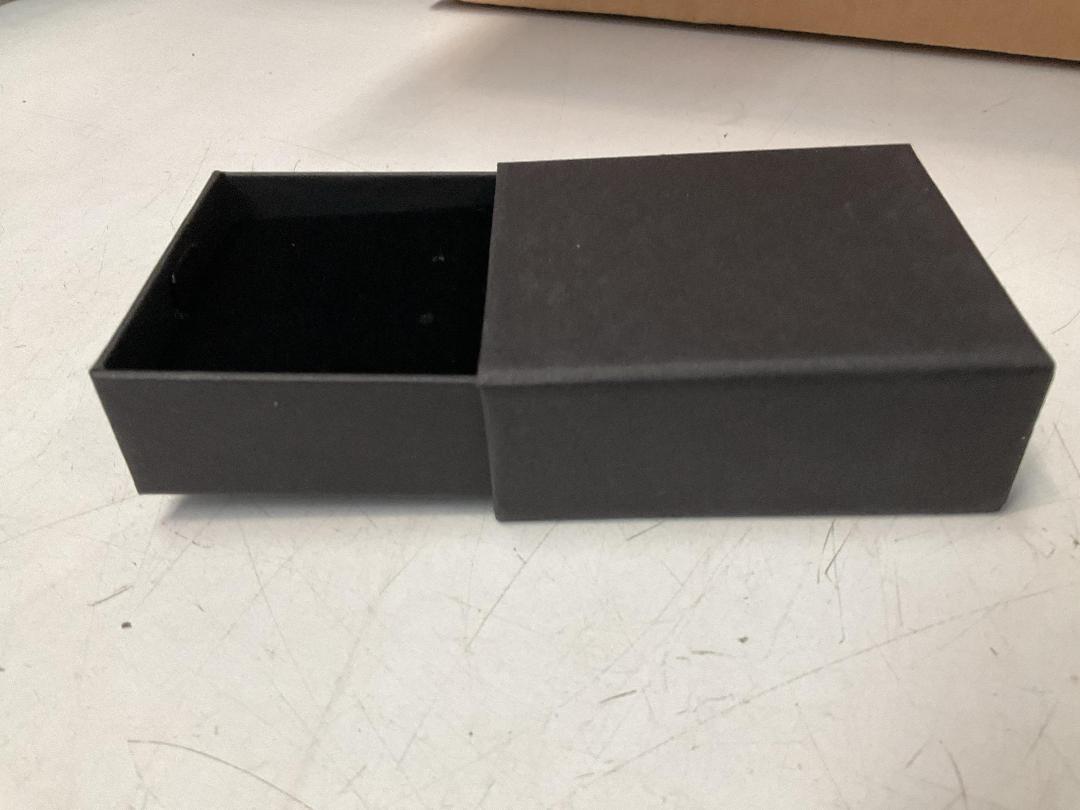 Photo '4' of 42x Approx Slide Open Black Coloured Earring/Jellewery Boxes and 1x 100% Silk Scarf - *New*