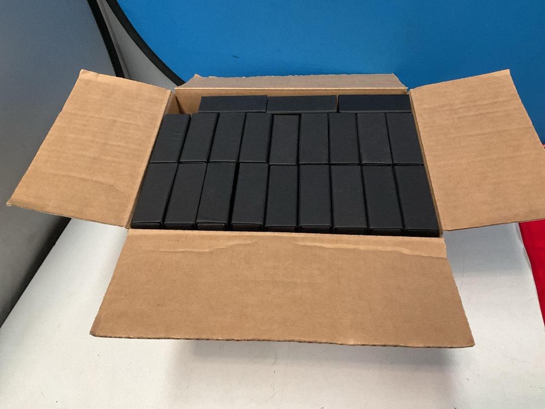 Photo '8' of 42x Approx Slide Open Black Coloured Earring/Jellewery Boxes and 1x 100% Silk Scarf - *New*