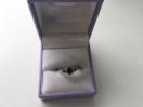 Thumbnail '1' of Silver Ring with Blue and Clear Coloured Stones
