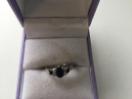 Thumbnail '2' of Silver Ring with Blue and Clear Coloured Stones