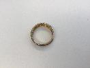 Thumbnail '3' of Gold coloured ring with Clear Stones