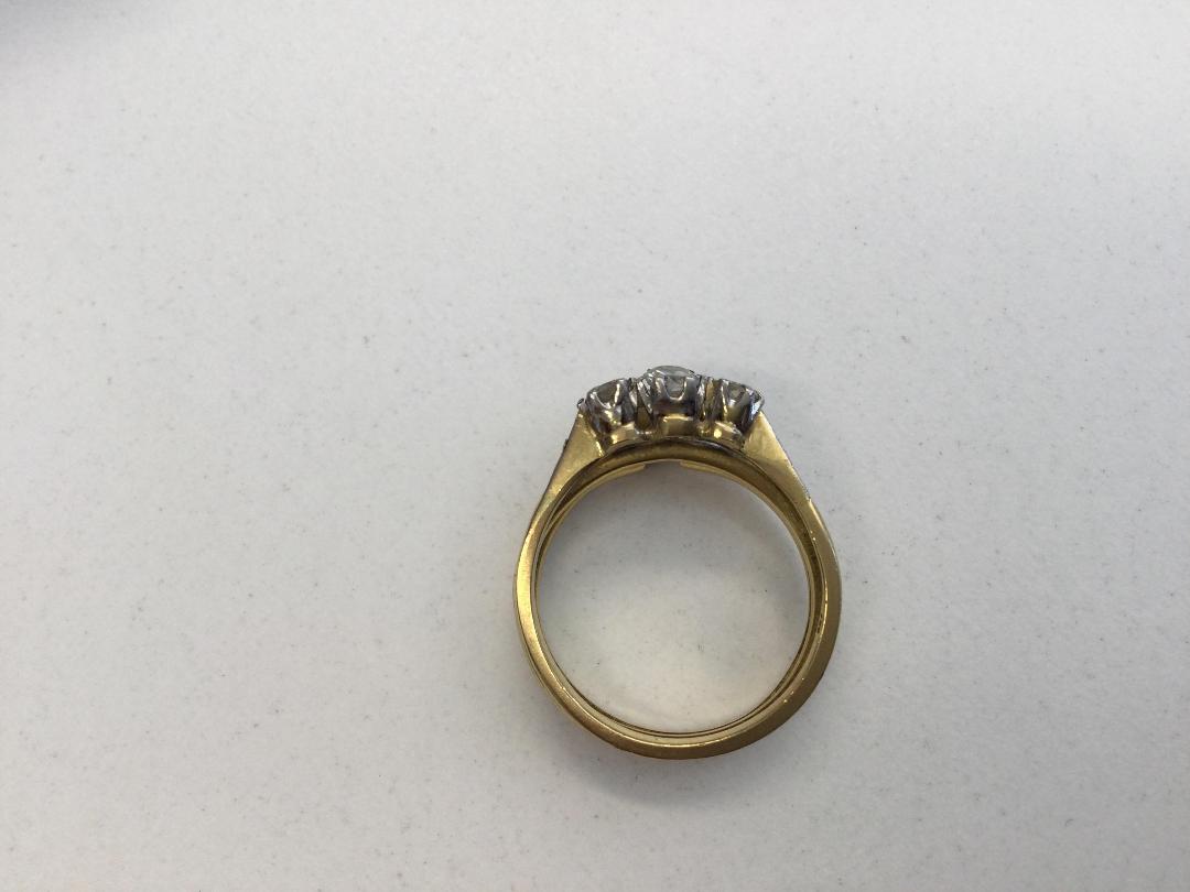 Photo '6' of Gold coloured Bands with Clear Coloured Stones