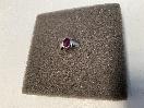 Thumbnail '1' of Silver Coloured Ring with Red Coloured Stone