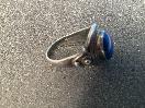 Thumbnail '8' of Silver Coloured Ring with Blue Coloured Stone - Ring Bent Out of Shape