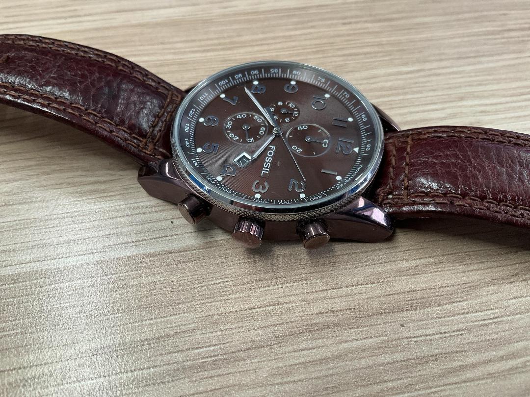 Photo '10' of Fossil - Mens Watch Brown / Leather 45 mm