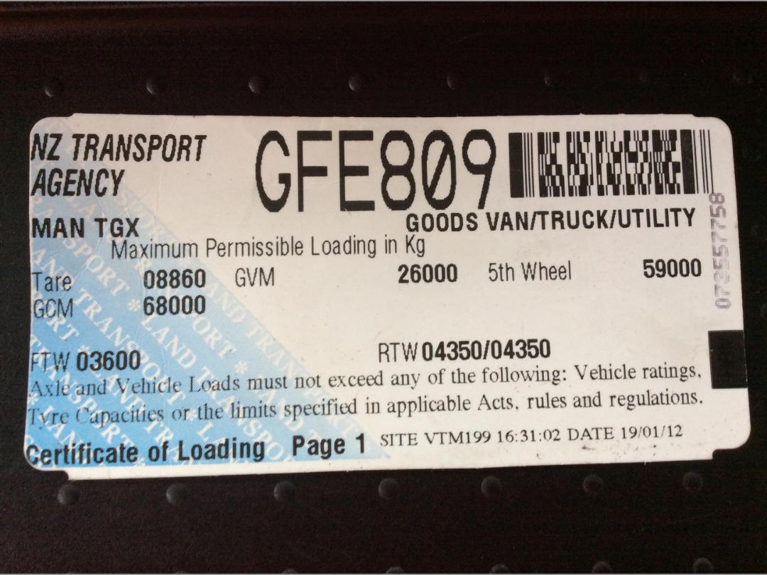 Photo '7' of MAN TGX 26.540 Tractor-Unit Photo '7' of MAN TGX 26.540 Tractor-Unit