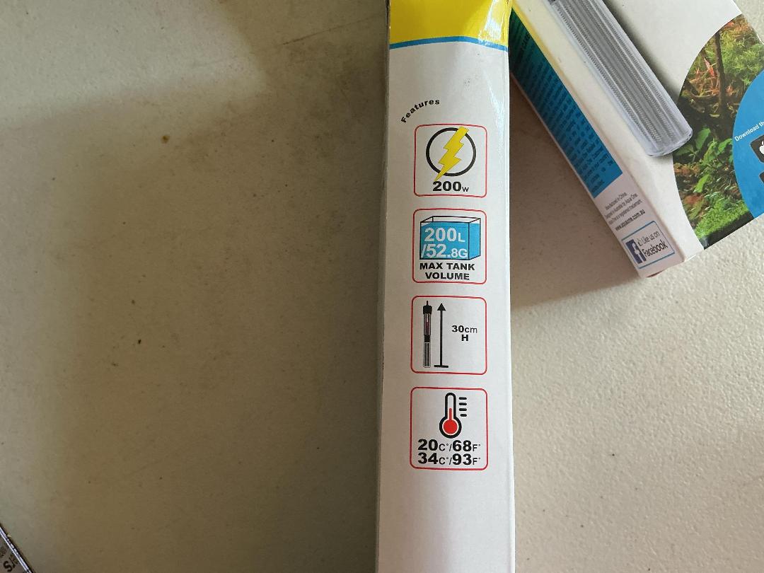 Photo '2' of Aqua One 55W & Aqua One 200W Glass Heaters