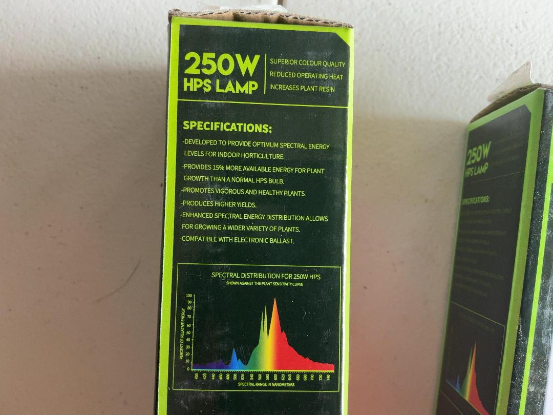 Photo '2' of 6x 250W Super HPS Grow Lamps