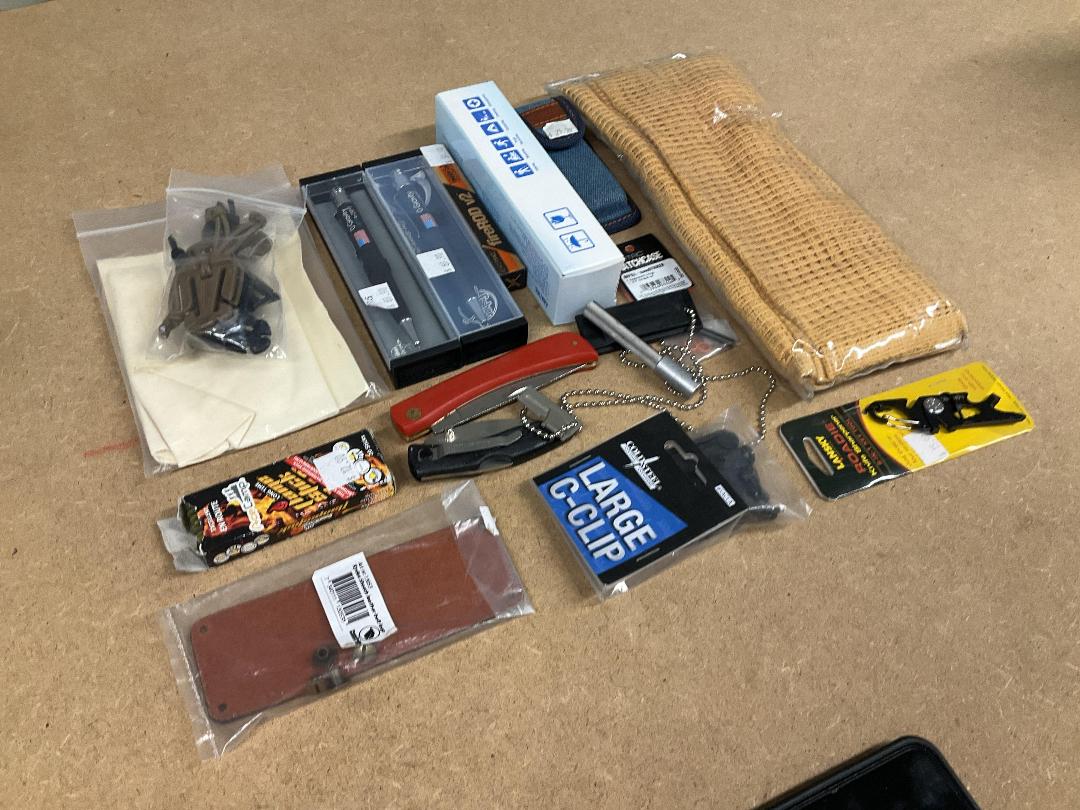 Photo '2' of Assorted Fisher Space Pens, Folding Knives & More