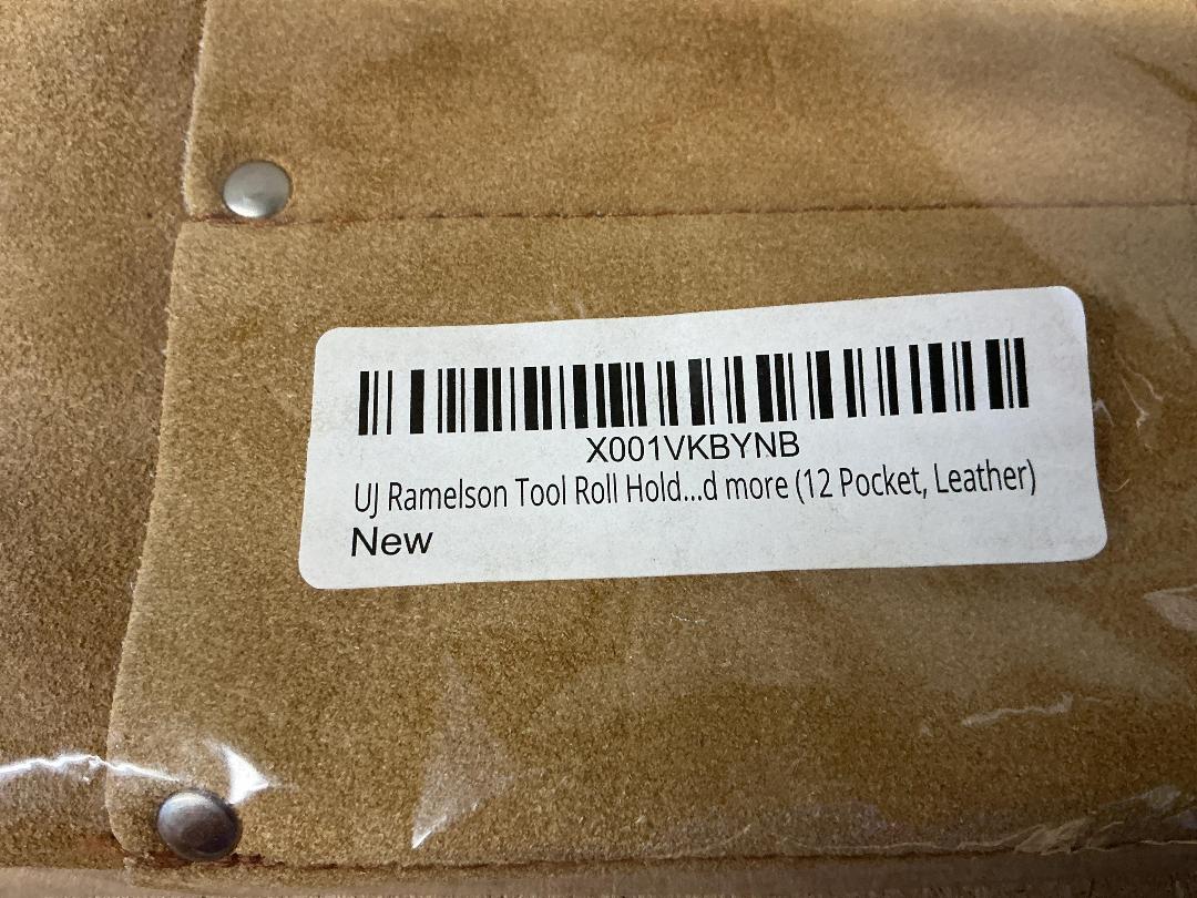 Photo '2' of UJ Ramelson 12 Pocket Leather Tool Roll Storage Case Pouch