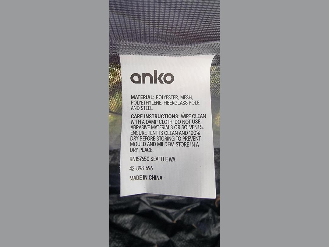 Photo '2' of Anko Tent - 3m x 3m approx Photo '2' of Anko Tent - 3m x 3m approx