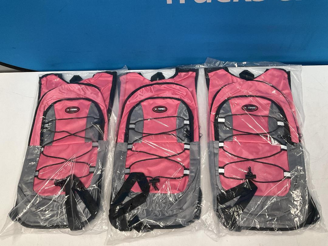 Photo '10' of 3x HotSpeed - Hydration Packs & 3x 2L Bladders - Pink *NEW* Photo '10' of 3x HotSpeed - Hydration Packs & 3x 2L Bladders - Pink *NEW*