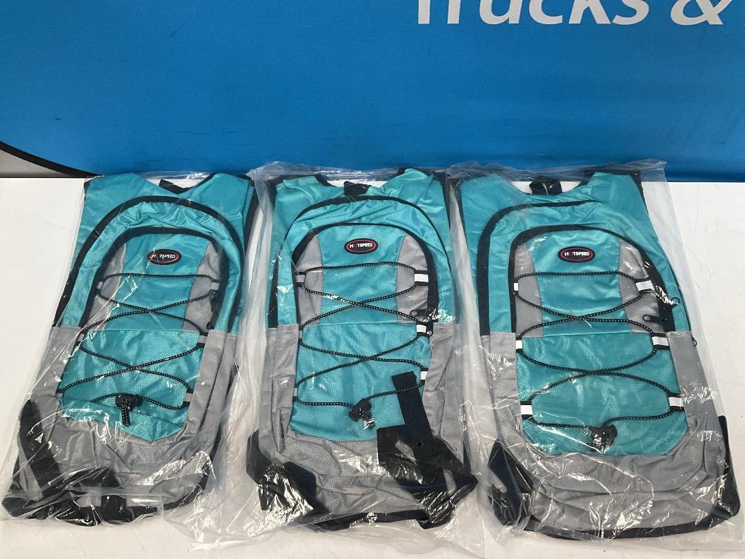 Photo '10' of 3x HotSpeed - Hydration Packs & 3x 2L Bladders - Aqua *NEW*