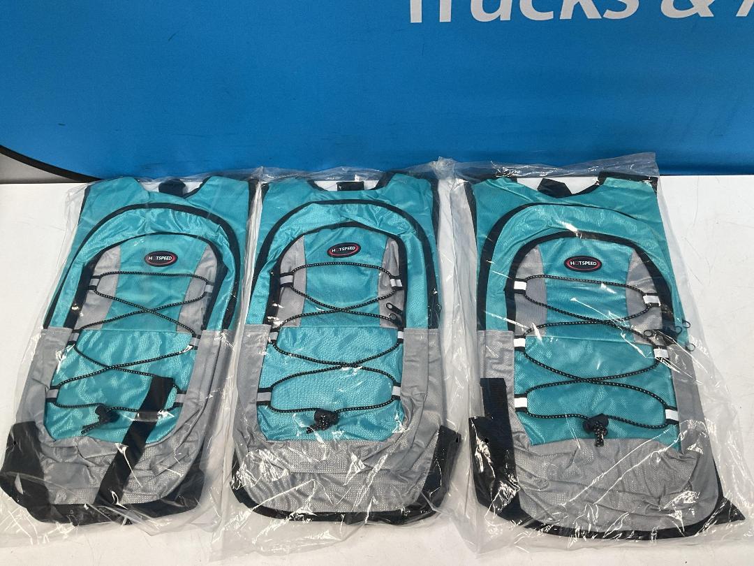 Photo '10' of 3x HotSpeed - Hydration Packs & 3x 2L Bladders - Aqua *NEW*