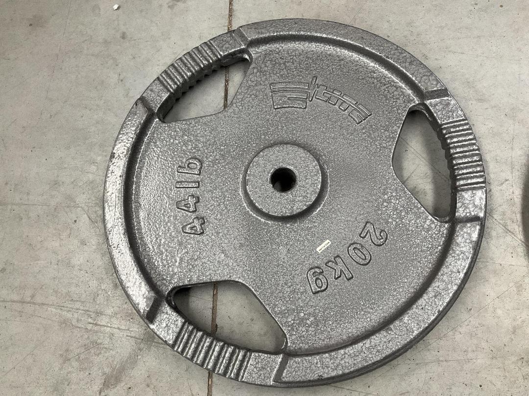 Photo '2' of 2x Elite Grey Coloured 20Kg Each Weight Plates