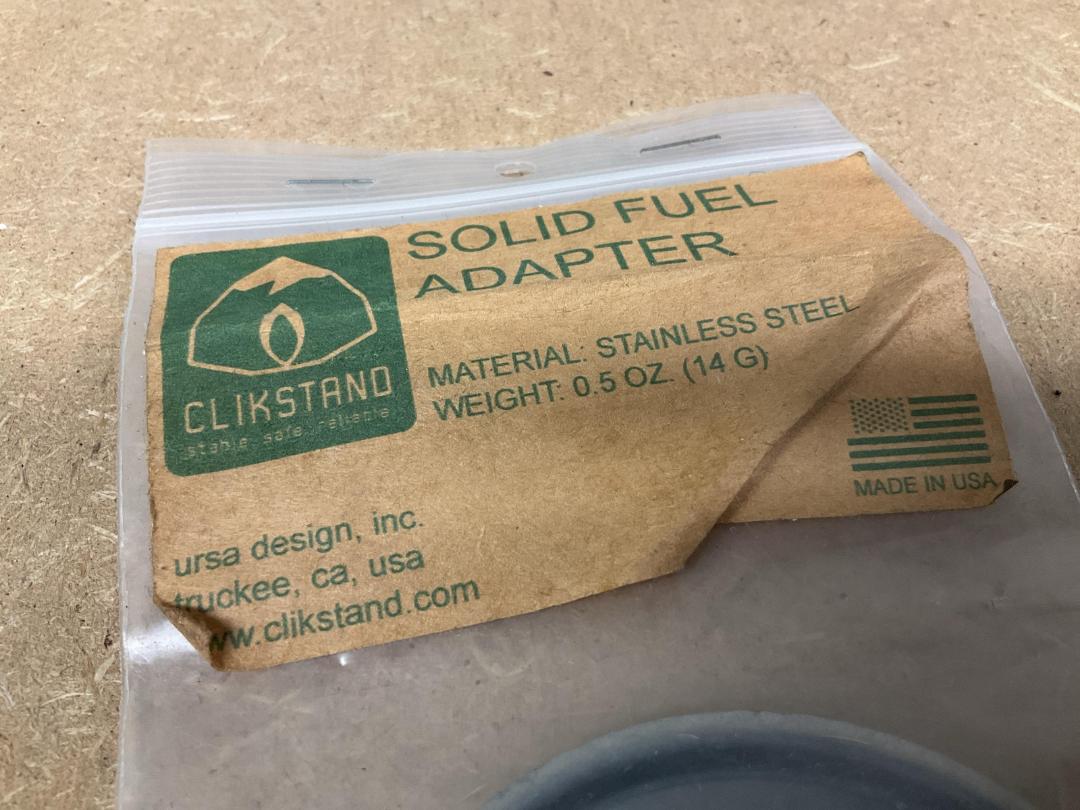 Photo '2' of Clickstand Solid Fuel Adapter Photo '2' of Clickstand Solid Fuel Adapter