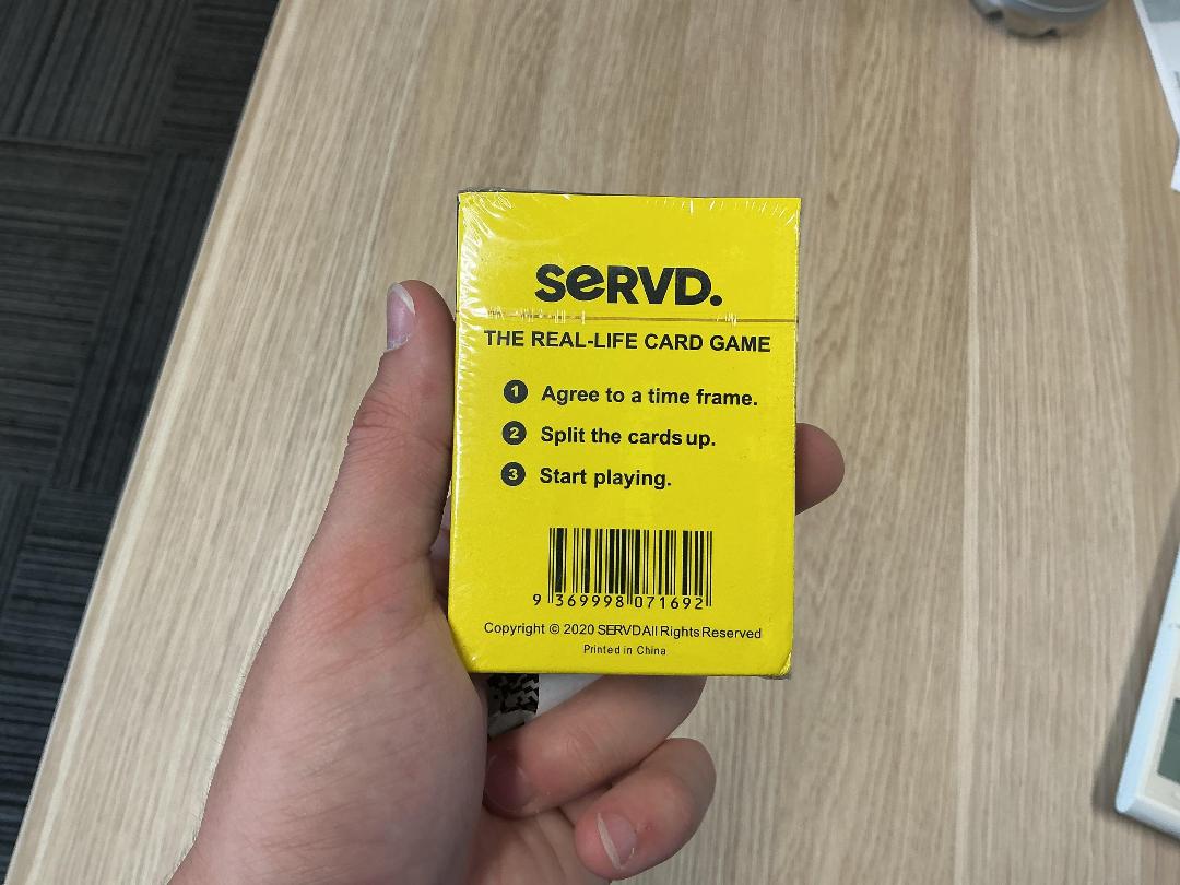 Photo '4' of Bulk Quantity of SERVD. Card Game Photo '4' of Bulk Quantity of SERVD. Card Game