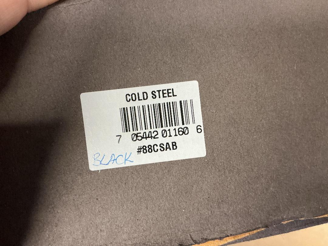 Photo '4' of Coldsteel Black Knife & Sheath