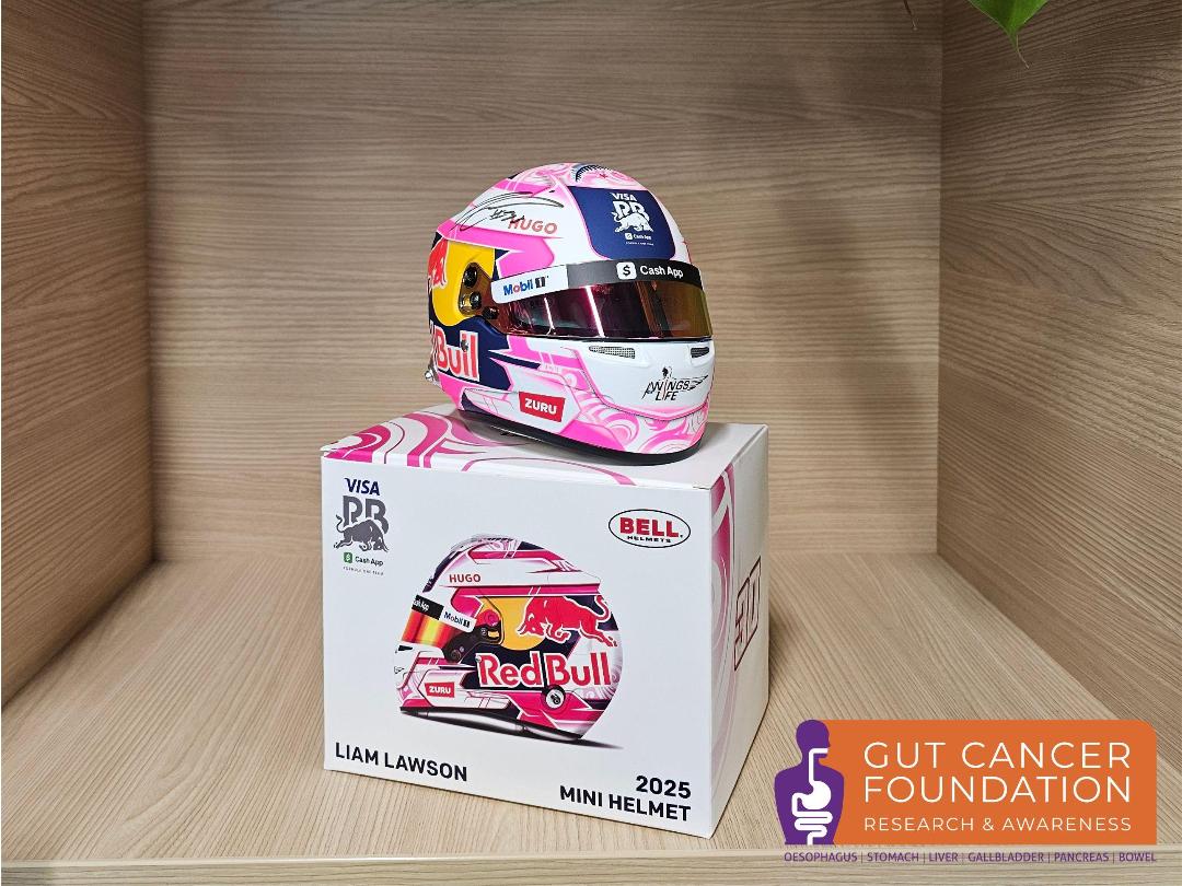 Photo '2' of Signed Liam Lawson Mini F1 Helmet