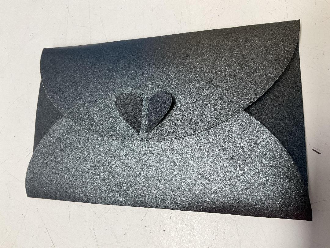 Photo '3' of Bulk Lot of Black Coloured Shimmery Heart Envelopes *NEW*
