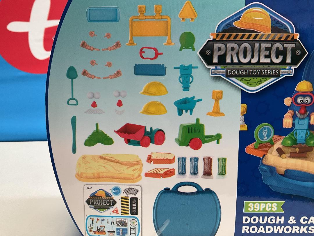 Photo '4' of Dream - Project Dough & Carry Roadworks Play Set (39pce) *NEW*
