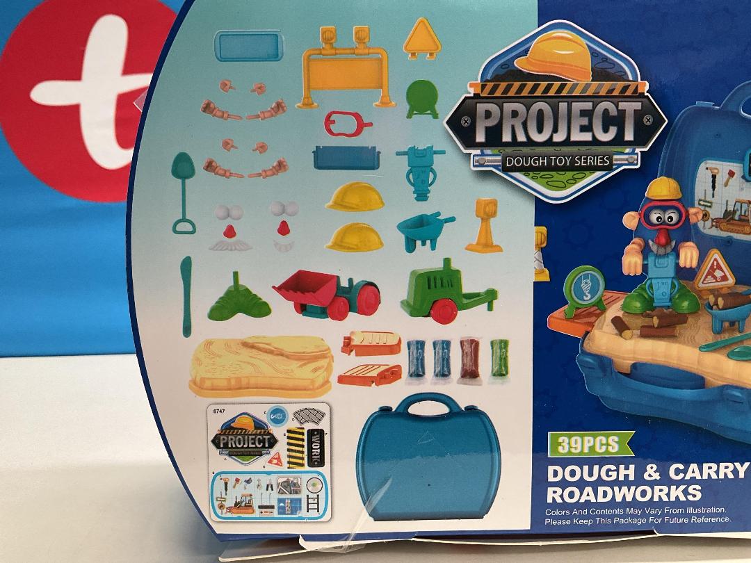 Photo '4' of Dream - Project Dough & Carry Roadworks Play Set (39pce) *NEW*