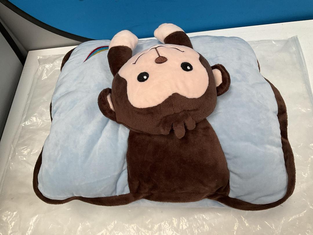 Photo '5' of 3x Monkey Love - Children's Pillow w/ Zip Out Blanket - 150cm x 100cm *NEW* Photo '5' of 3x Monkey Love - Children's Pillow w/ Zip Out Blanket - 150cm x 100cm *NEW*