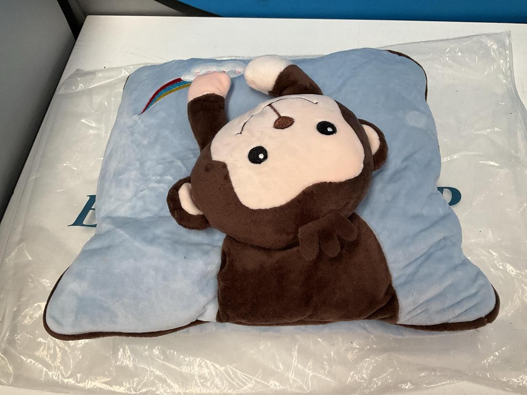 Photo '6' of 3x Monkey Love - Children's Pillow w/ Zip Out Blanket - 150cm x 100cm *NEW* Photo '6' of 3x Monkey Love - Children's Pillow w/ Zip Out Blanket - 150cm x 100cm *NEW*
