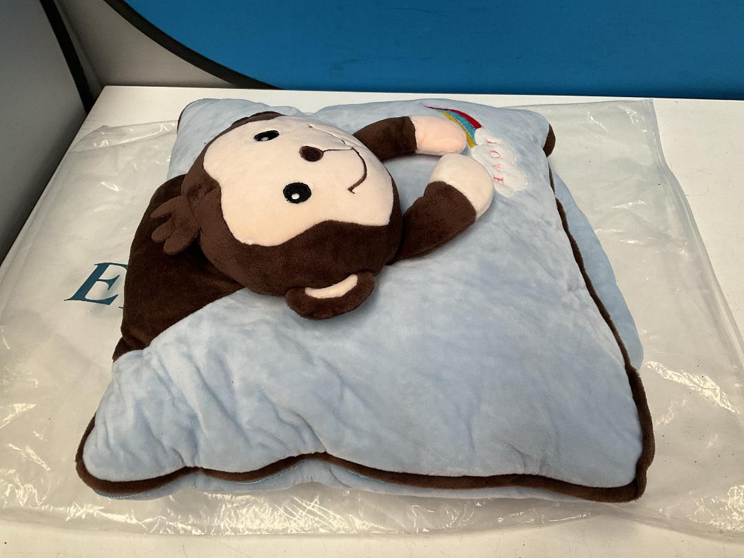Photo '7' of 3x Monkey Love - Children's Pillow w/ Zip Out Blanket - 150cm x 100cm *NEW* Photo '7' of 3x Monkey Love - Children's Pillow w/ Zip Out Blanket - 150cm x 100cm *NEW*