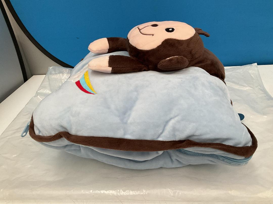Photo '3' of Monkey Love - Children's Pillow w/ Zip Out Blanket - 150cm x 100cm *NEW*