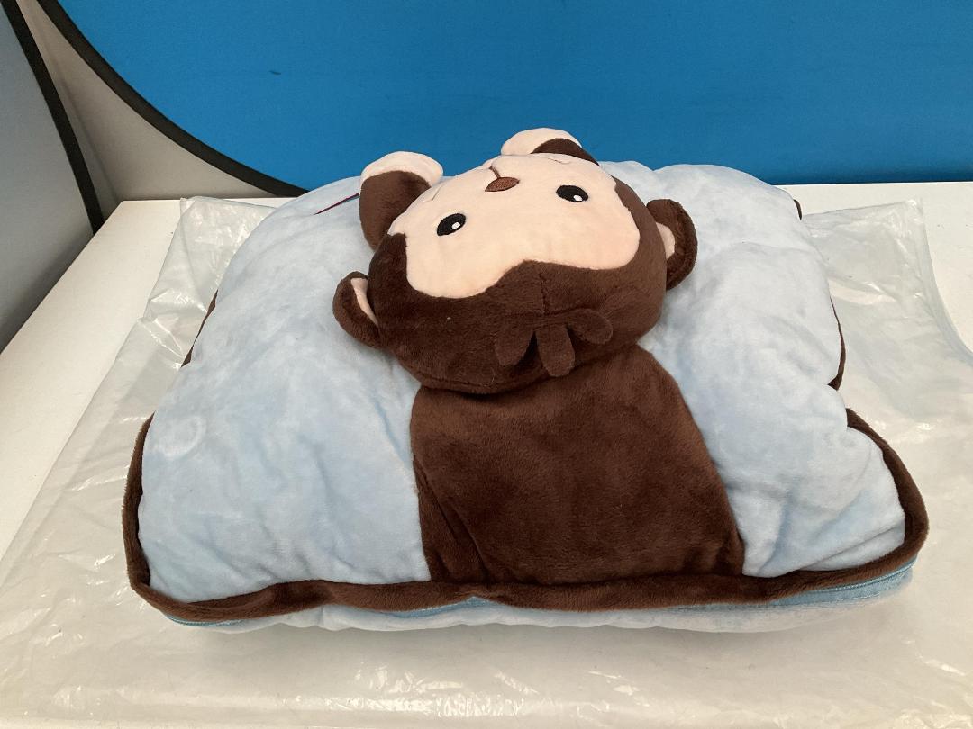 Photo '4' of Monkey Love - Children's Pillow w/ Zip Out Blanket - 150cm x 100cm *NEW*