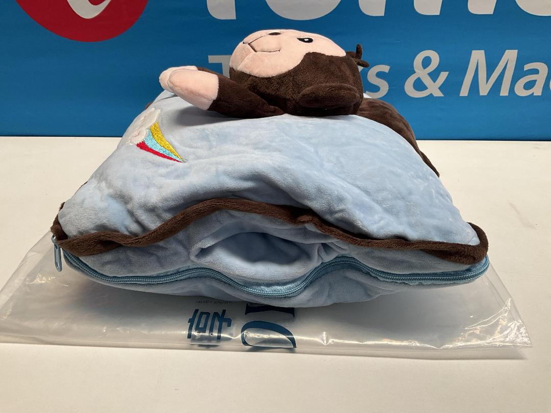 Photo '4' of Monkey Love - Children's Pillow w/ Zip Out Blanket - 150cm x 100cm *NEW* Photo '4' of Monkey Love - Children's Pillow w/ Zip Out Blanket - 150cm x 100cm *NEW*